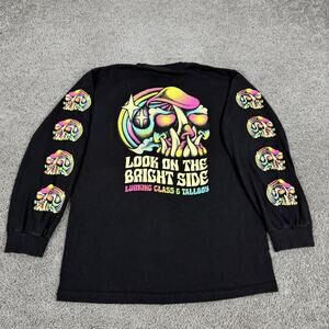 Lurking Class Shirt Mens Medium Black Look On The Bright Side Long Sleeve Skull